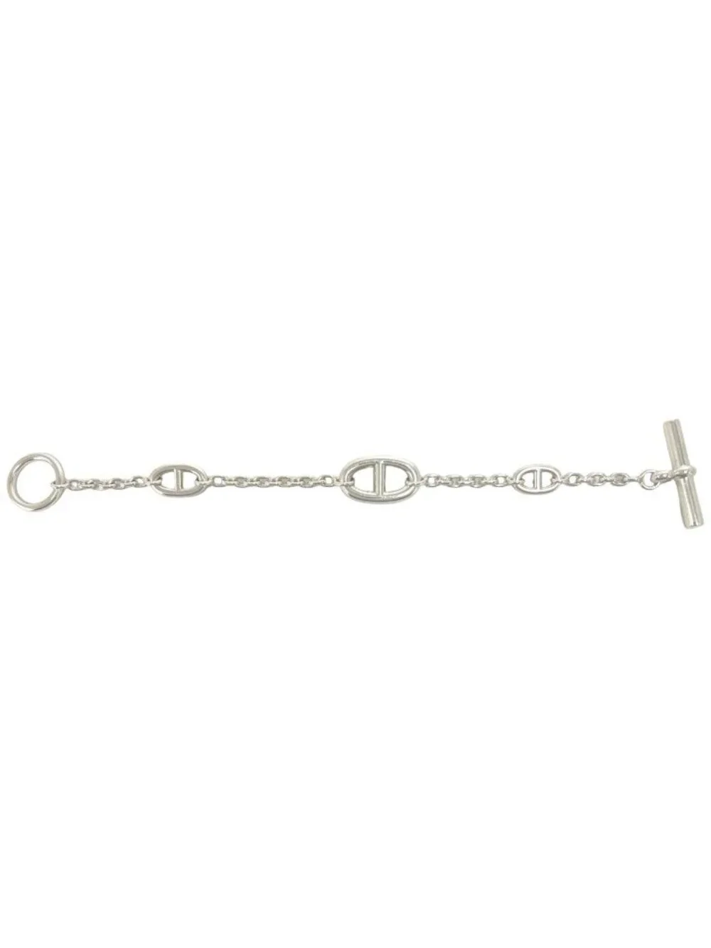 Hermes Chaine D'Ancre Farandole LG Bracelet 925 Sterling Silver